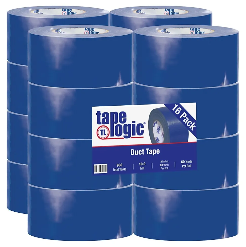 ™ 10 mil Duct Tape, 3" x 60 yds., Blue, 16/Pack | Tape Logic Clearance