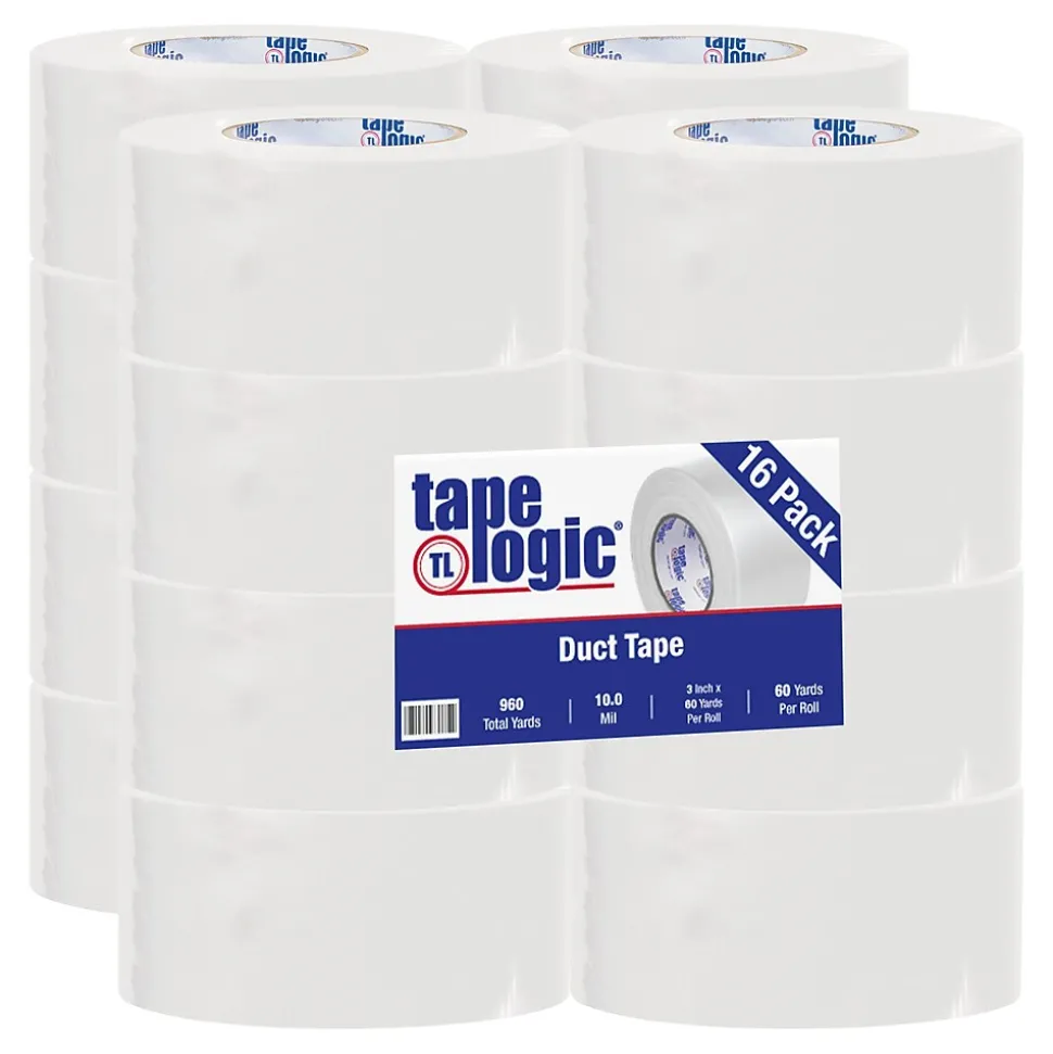 ™ 10 mil Duct Tape, 3" x 60 yds, White, 16/Pack | Tape Logic Best Sale