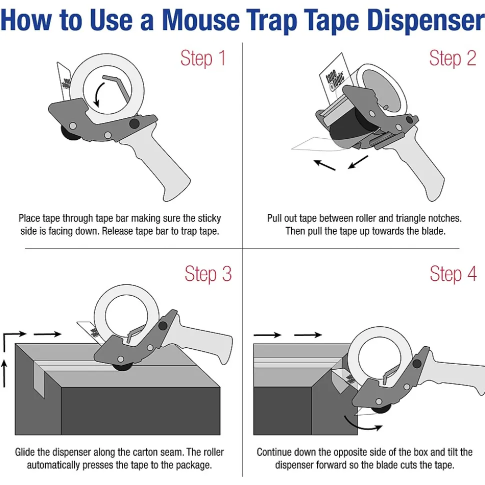 ™ 2" Mouse Trap Carton Sealing Tape Dispenser (TDEC2) | Tape Logic Best Sale