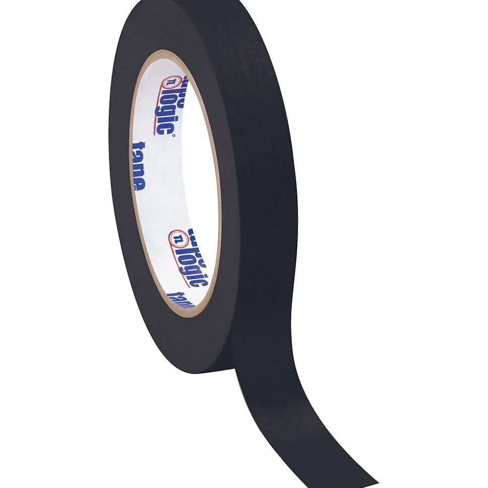 ™ 3/4" x 60 Yards Masking Tape, Black, 12 Rolls (T93400312PKB) | Tape Logic Hot