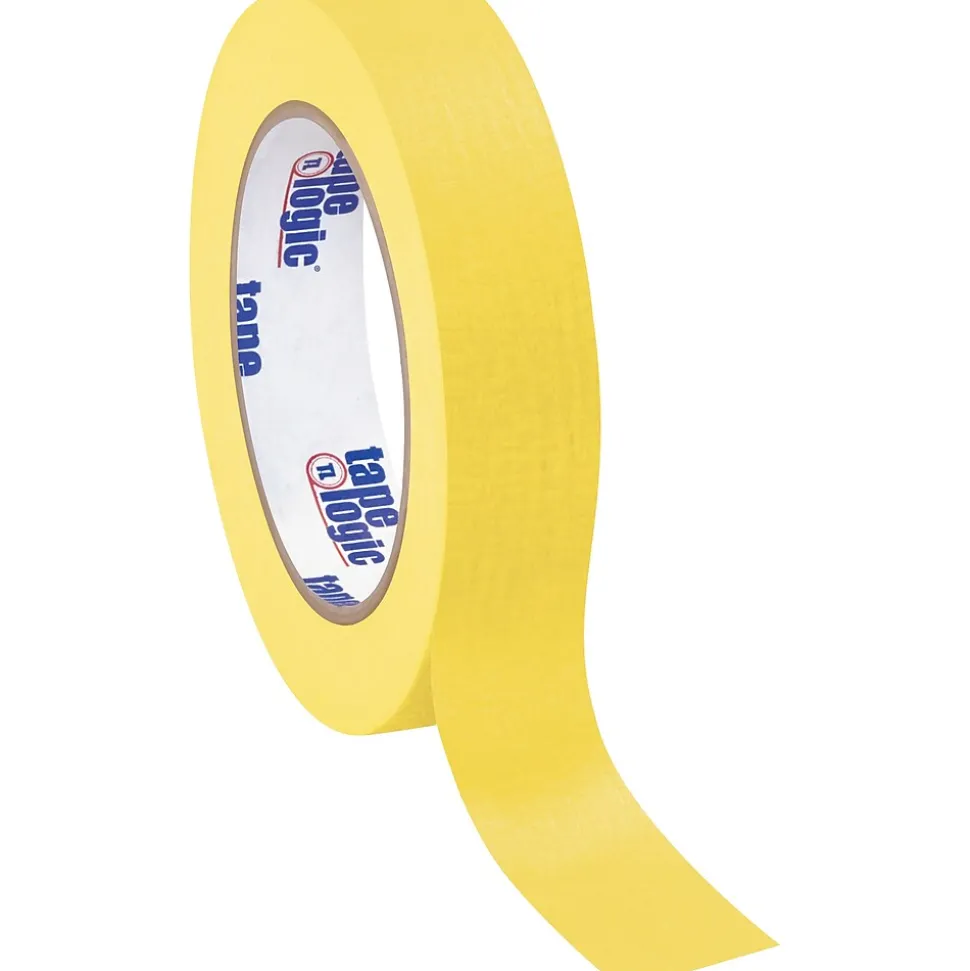 ™ 1" x 60 Yards Masking Tape, Yellow, 12 Rolls (T93500312PKY) | Tape Logic Shop