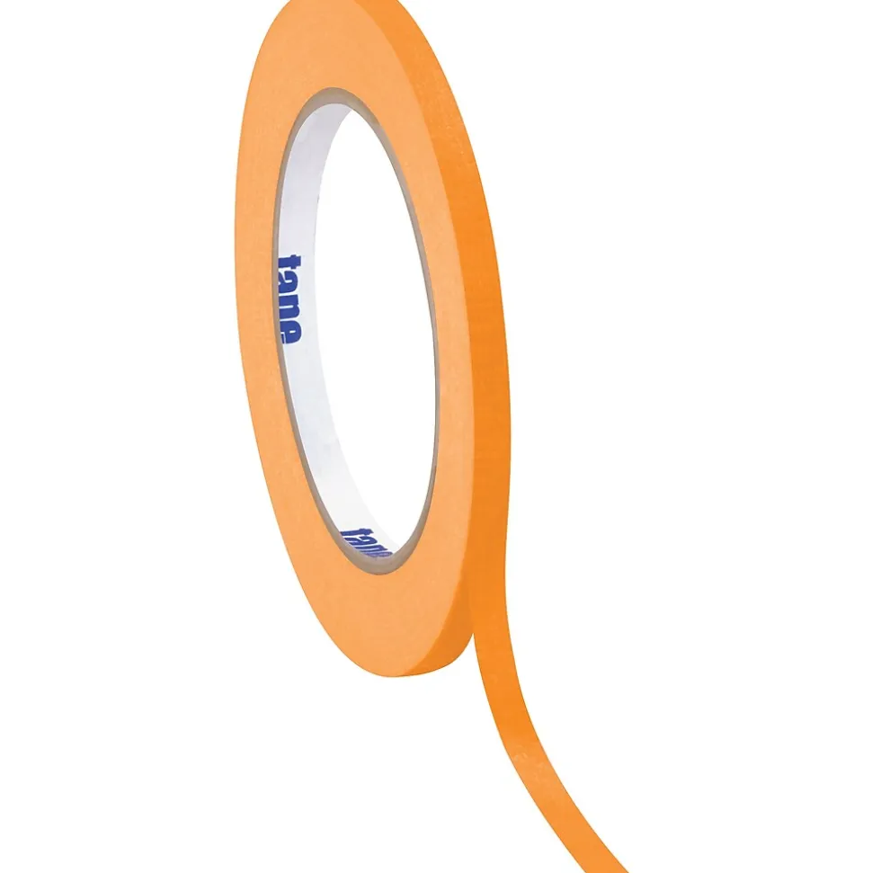 ® Colored Masking Tape, 4.9 Mil, 1/2" x 60 yds., Orange, 12/Case (T93300312PKD) | Tape Logic Fashion
