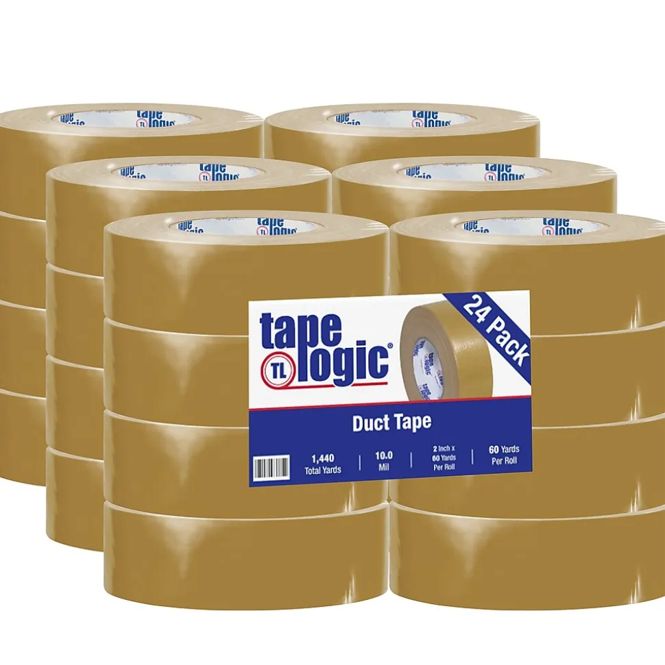 ® Duct Tape, 10 Mil, 2" x 60 yds., Beige, 24/Case (T987100BE) | Tape Logic Best