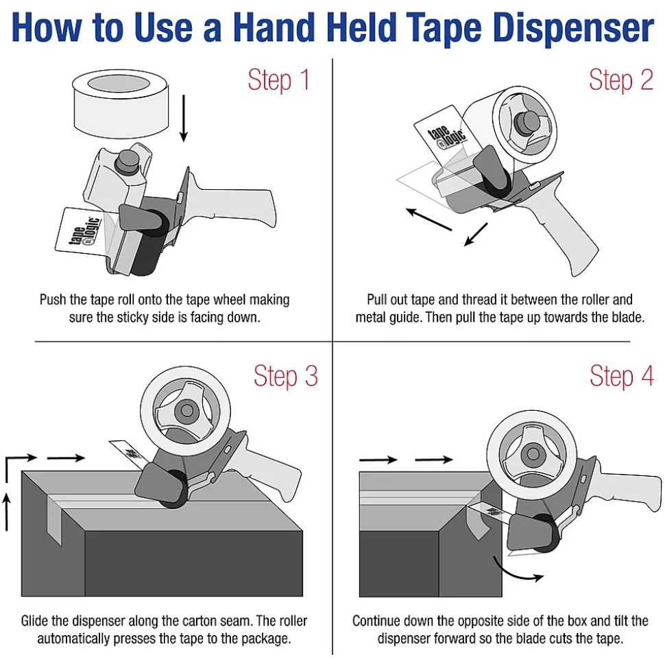 Tape Logic Heavy-Duty Carton Sealing Tape Dispenser, 3" (TDHD3) | SI Products Clearance