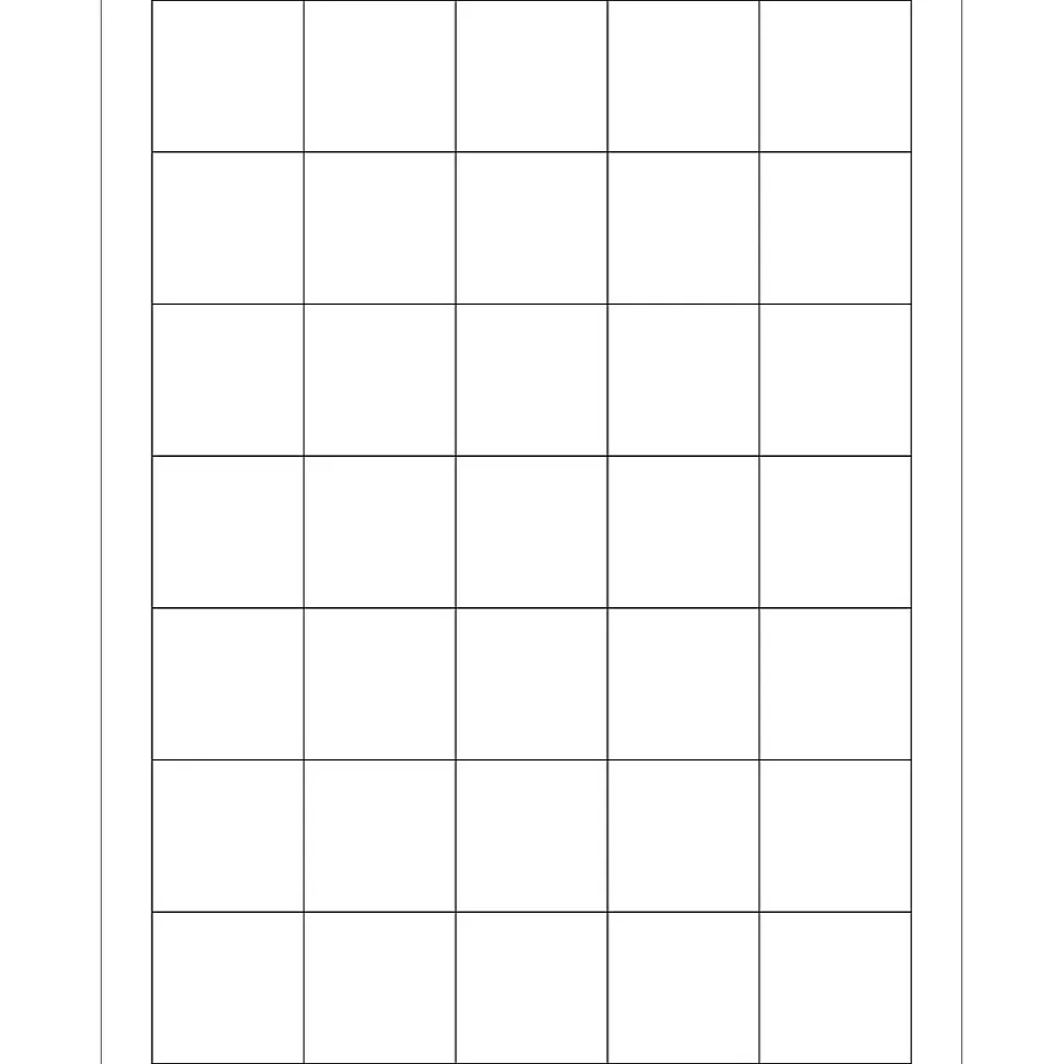 Laser Labels, Rectangle, 1 1/2" x 1 1/2", White, 3500/Carton (LL108) | Tape Logic Cheap