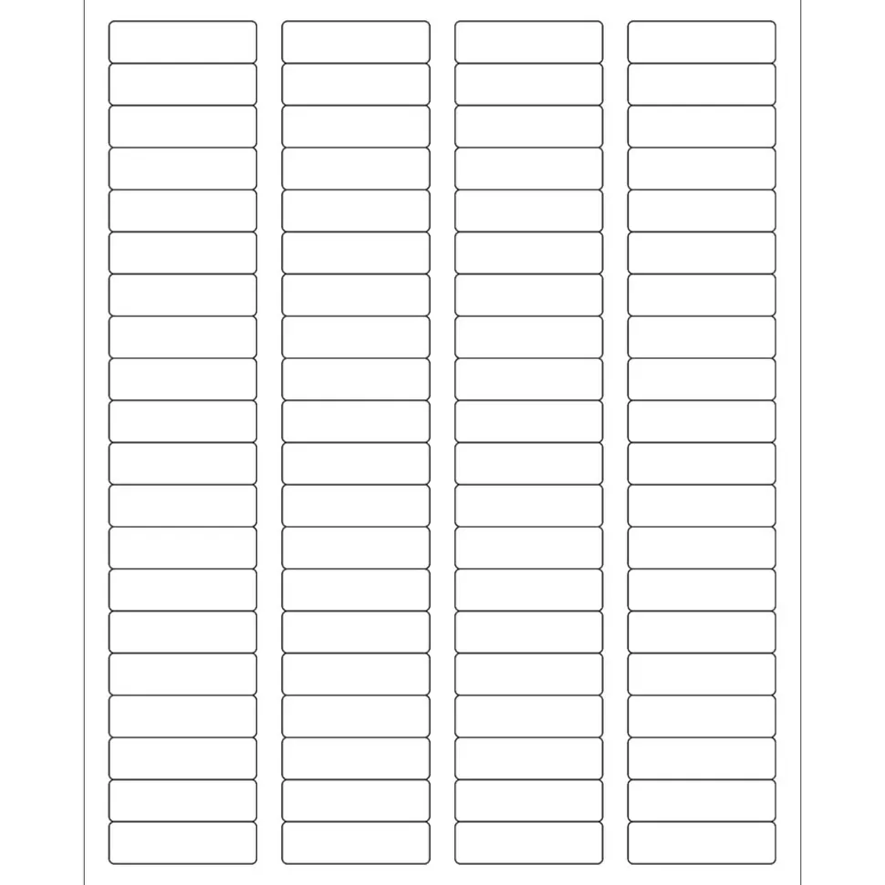 ® Laser Labels, Rectangle, 1 3/4" x 1/2", White, 8000/Case (LL109) | Tape Logic Best