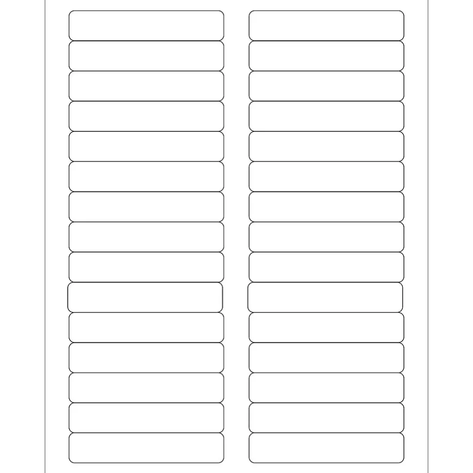 ® Laser Labels, Rectangle, 3 7/16" x 2/3", White, 3000/Case (LL120) | Tape Logic Clearance