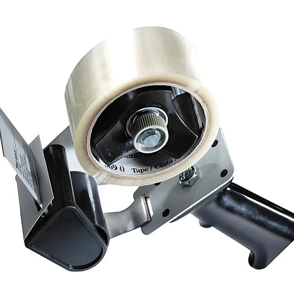 Pistol Grip 2" to 3" Handheld Packing Tape Dispenser, Black (HB903) | Tartan New