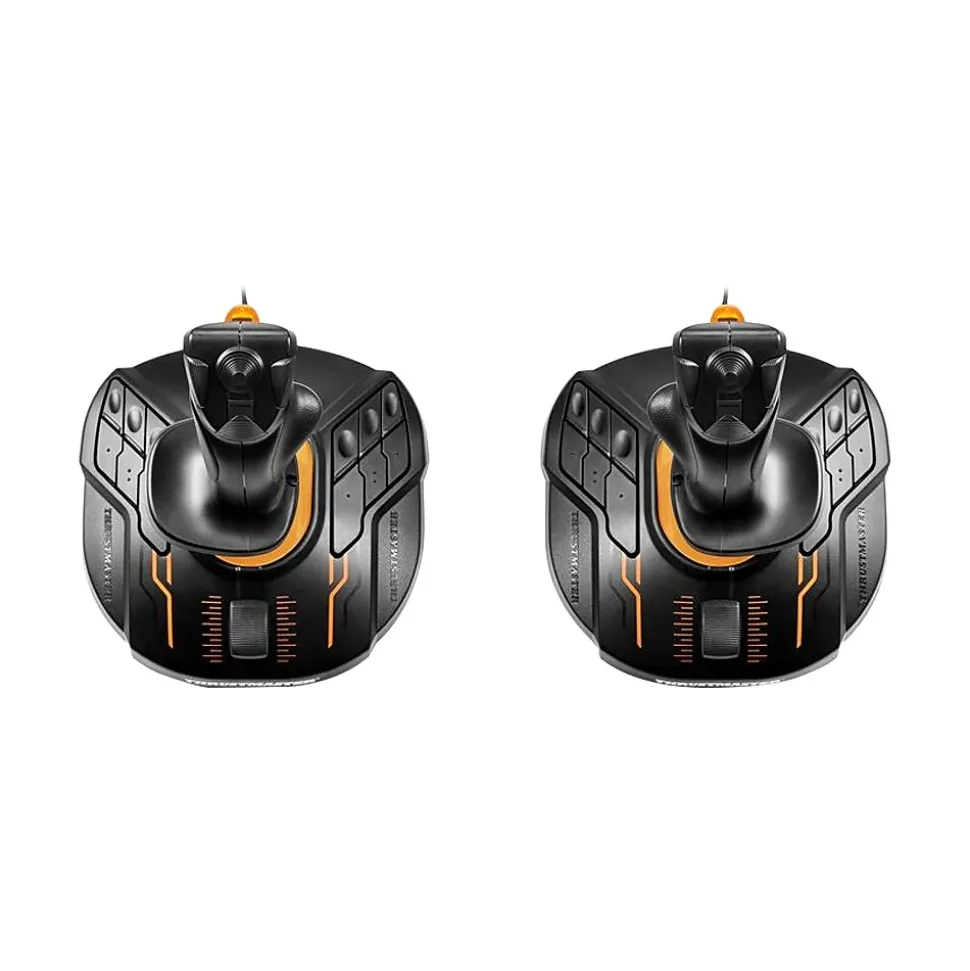 T.16000M FCS Space Sim Duo 2960815 Joysticks for PC, Black/Yellow | Thrustmaster New