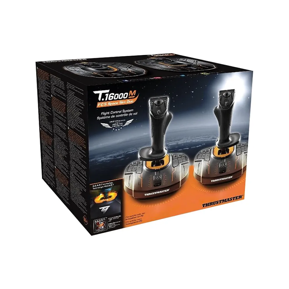 T.16000M FCS Space Sim Duo 2960815 Joysticks for PC, Black/Yellow | Thrustmaster New