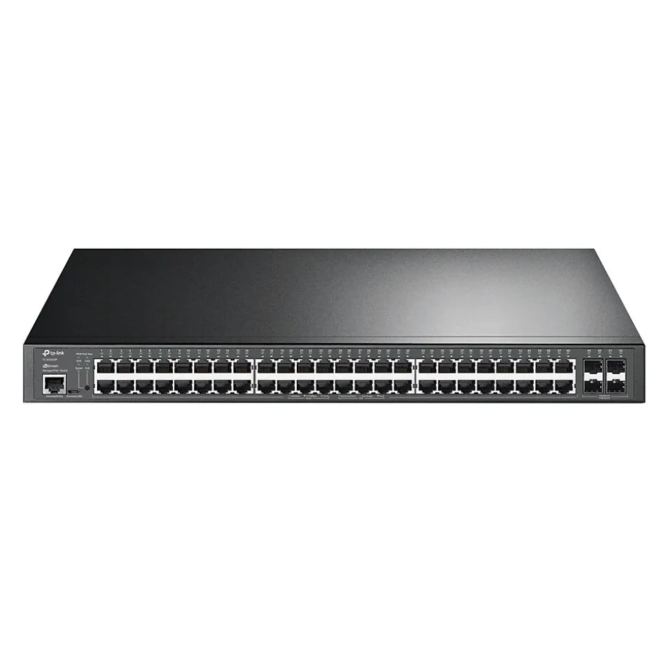 JetStream 48-Port Gigabit Ethernet PoE+ Managed Switch, Black (TL-SG3452P) | TP-LINK Best