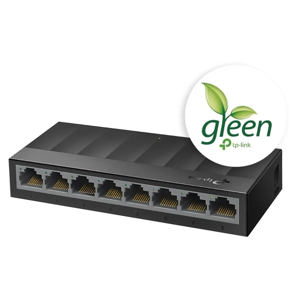 LS1008G Litewave 8 Port Layer 2 Gigabit Ethernet Switch Unmanaged, Black | TP-LINK Store