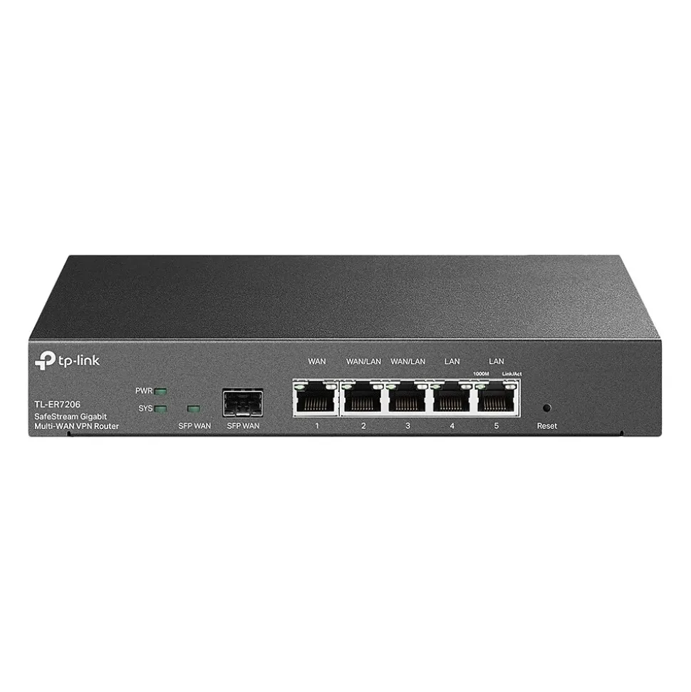 Omada 6-Port Gigabit Ethernet VPN Managed Router, 6Gbps, Black (ER7206) | TP-LINK Sale