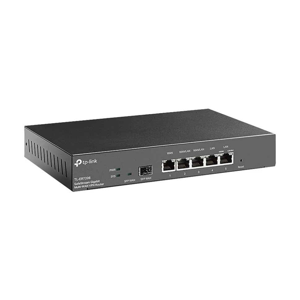 Omada 6-Port Gigabit Ethernet VPN Managed Router, 6Gbps, Black (ER7206) | TP-LINK Sale