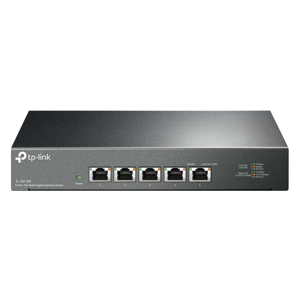 5-Port Multi-Gigabit Unmanaged Switch, Black (TL-SX105) | TP-LINK New