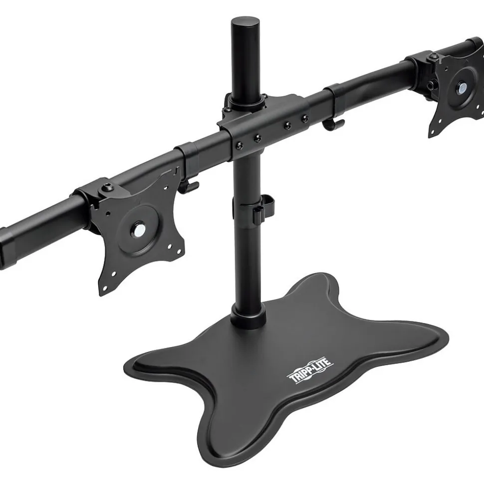 Dual-Monitor TV Desktop Display Mount Stand Full Motion 13"- 27" | Tripp Lite Sale