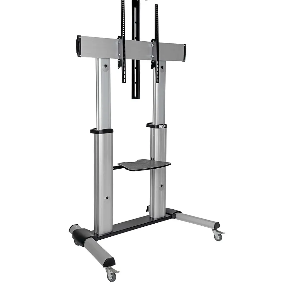 Mobile Flat-Panel Floor Stand for TVs and Monitors, Heavy-Duty, up to 100" (DMCS60100XX) | Tripp Lite New