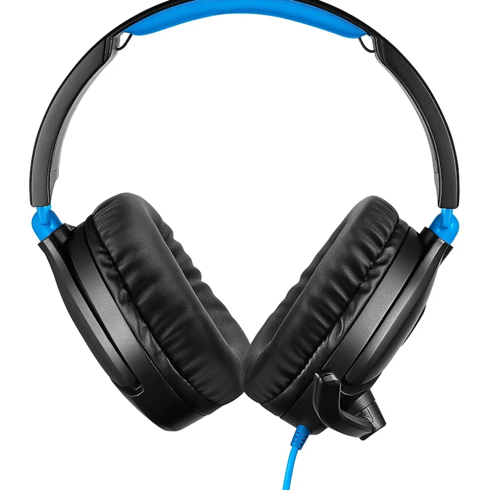 Recon 70 Wired Over-the-head Stereo Gaming Headset, Black/Blue (TBS-3555-01) | Turtle Beach Shop