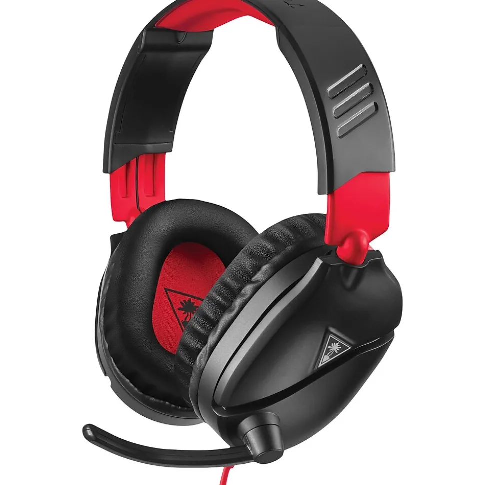 Recon 70 Wired Over-the-Head Stereo Gaming Headset, Black/Red (TBS-8010-01) | Turtle Beach Online