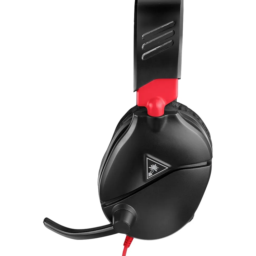 Recon 70 Wired Over-the-Head Stereo Gaming Headset, Black/Red (TBS-8010-01) | Turtle Beach Online