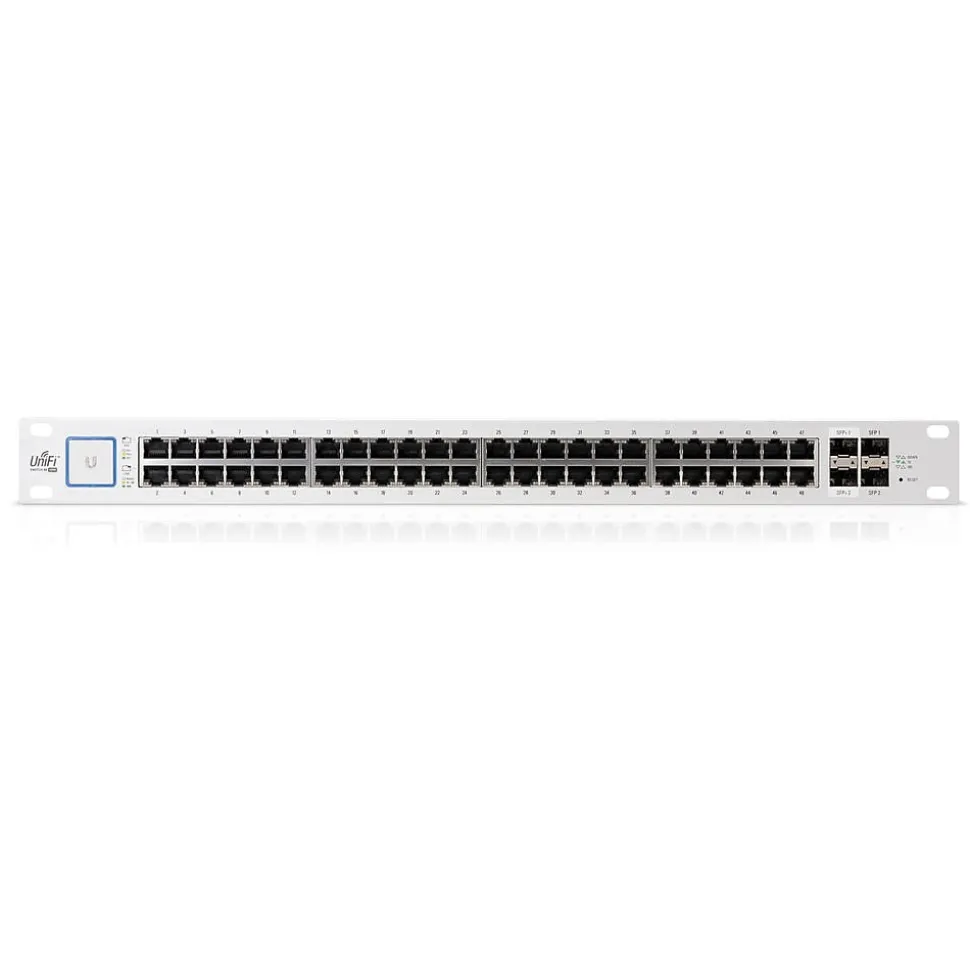 Networks UniFi 48 Port Layer 2 Gigabit PoE Ethernet Switch Managed, Silver (US-48-500W) | Ubiquiti Best