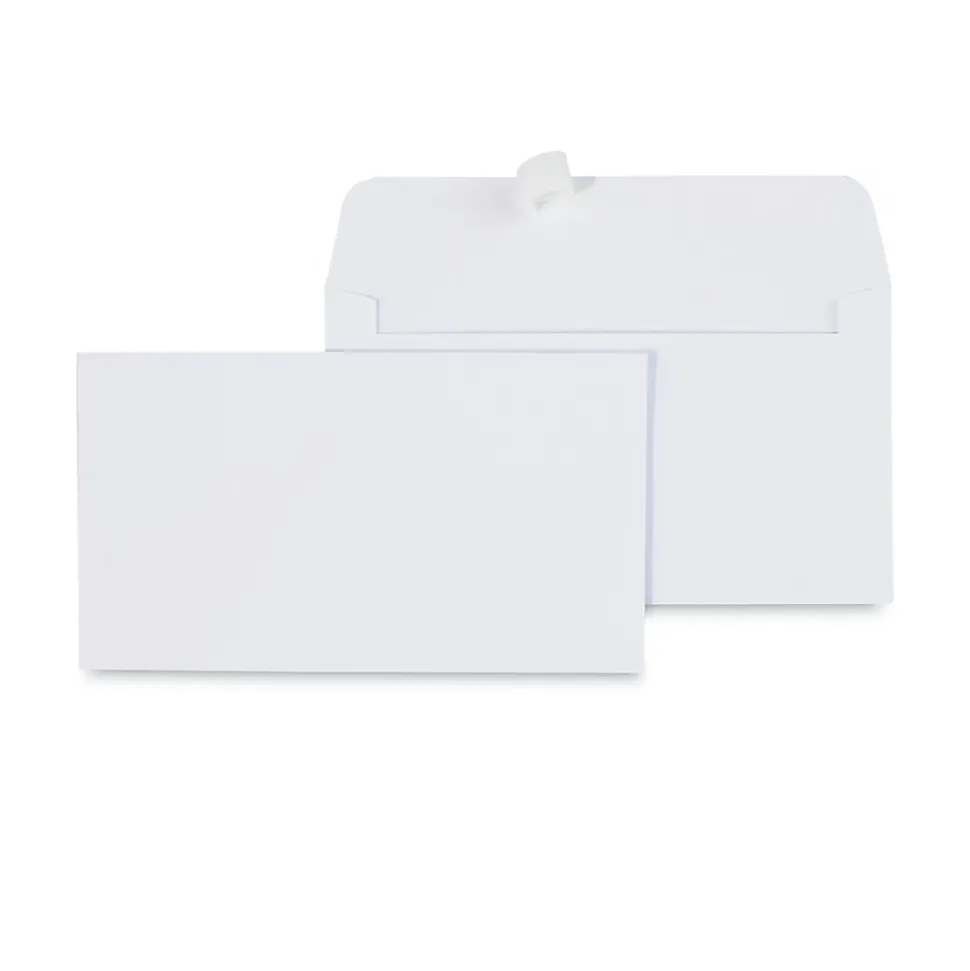 #6 3/4 Pull & Seal Business Envelopes 3 5/8" x 6 1/2", White, 100/Box (UNV36000) | Universal Flash Sale