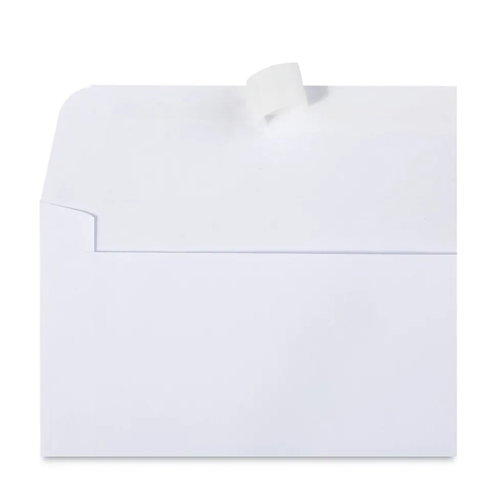 #6 3/4 Pull & Seal Business Envelopes 3 5/8" x 6 1/2", White, 100/Box (UNV36000) | Universal Flash Sale