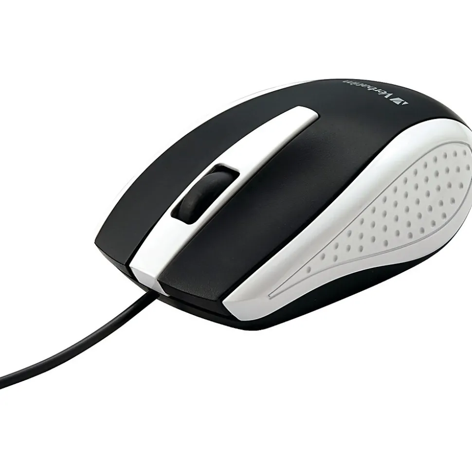 Corded Notebook Optical 99740 Wireless Laser Mouse, White | Verbatim Online