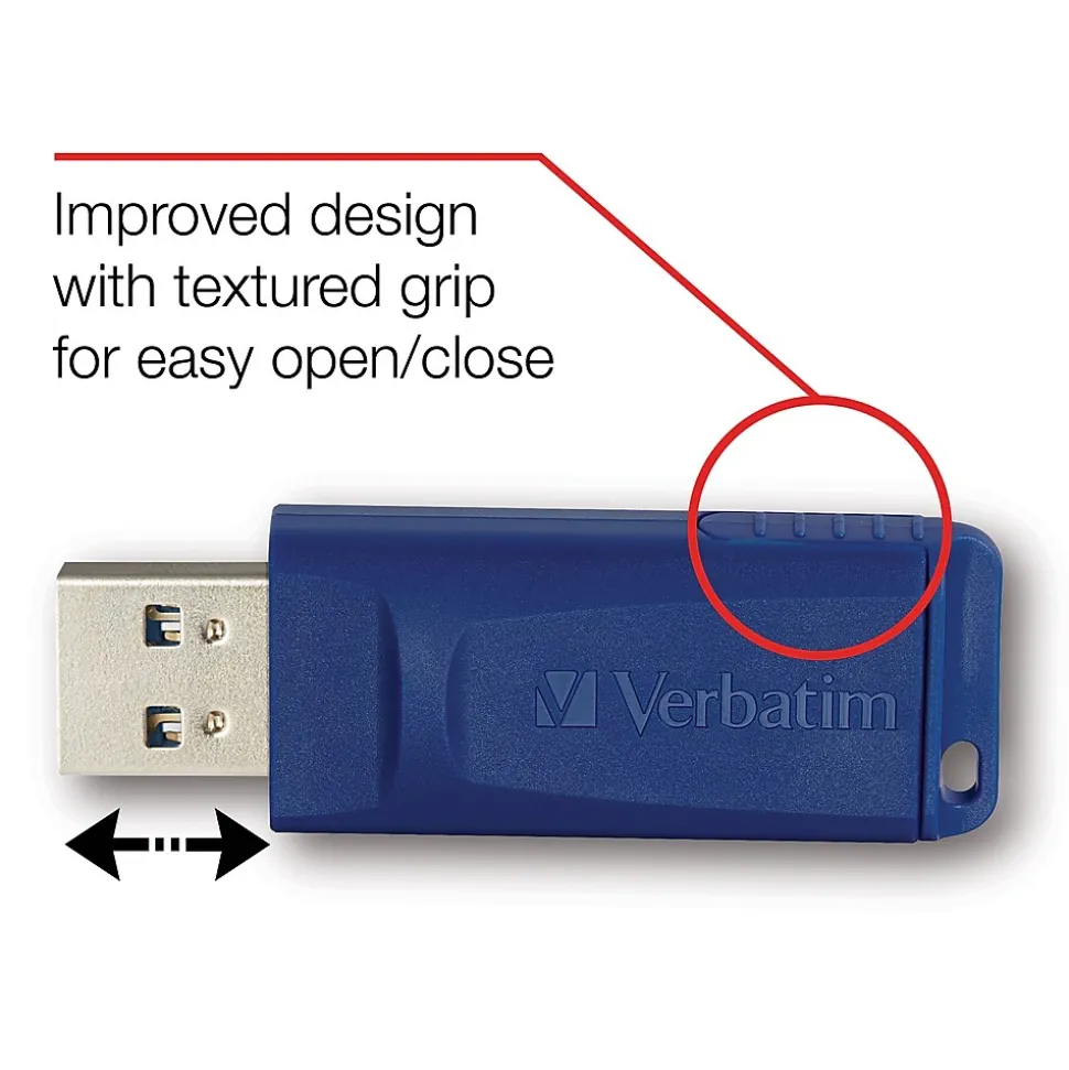 16GB USB Flash Drive, 5/Pack (99810) | Verbatim Shop