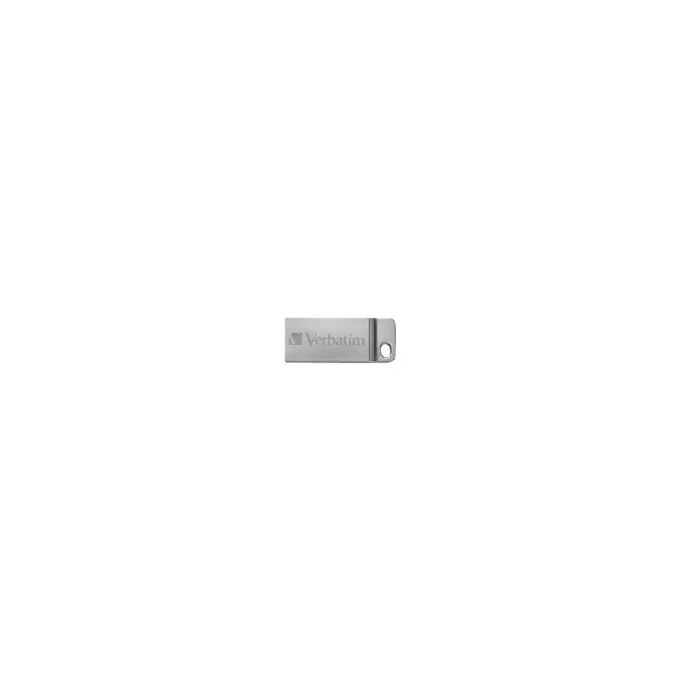 Metal Executive 32GB USB 2.0 Type A Flash Drive, Silver (98749) | Verbatim New