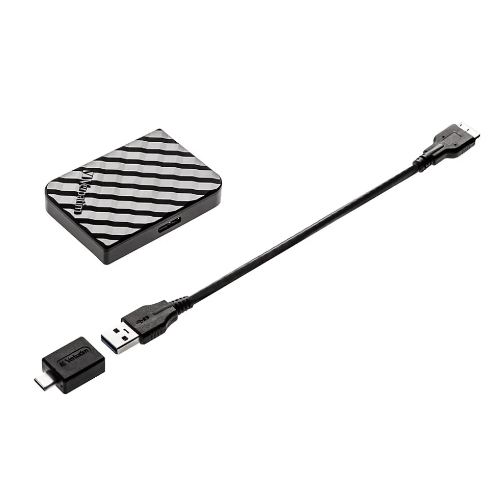 Store 'N' Go Mini 1TB External Portable USB 3.2 Solid State Drive, Black (53237) | Verbatim Cheap
