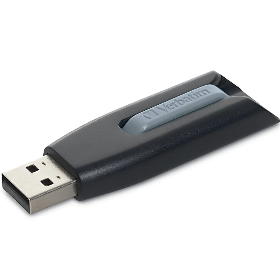 Store 'n' Go V3 8GB USB 3.2 Type A Flash Drive, Black/Gray (49171) | Verbatim Shop