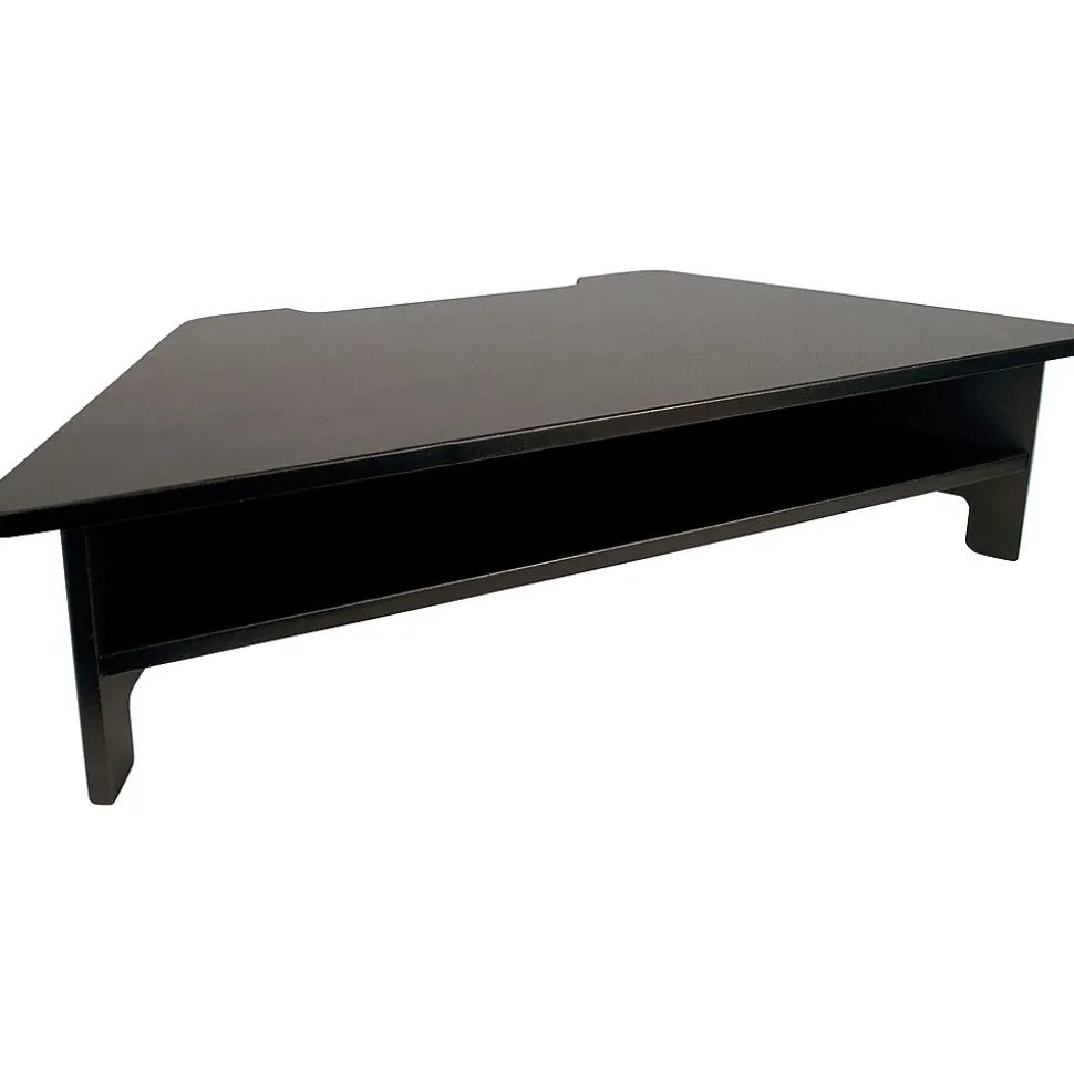 High Rise Monitor Stand, Black (DC050) | Victor Technology Store
