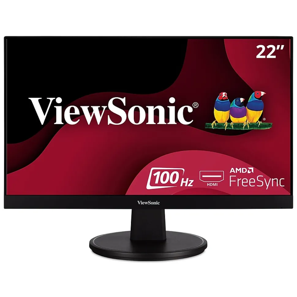 22" 100 Hz LED Monitor, Black (VA2247-MH) | ViewSonic Clearance