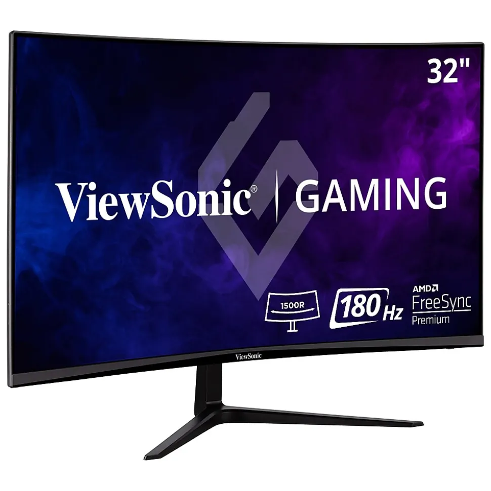 32" Curved 180Hz LCD Gaming Monitor, Black (VX3218-PC-MHD) | ViewSonic Online