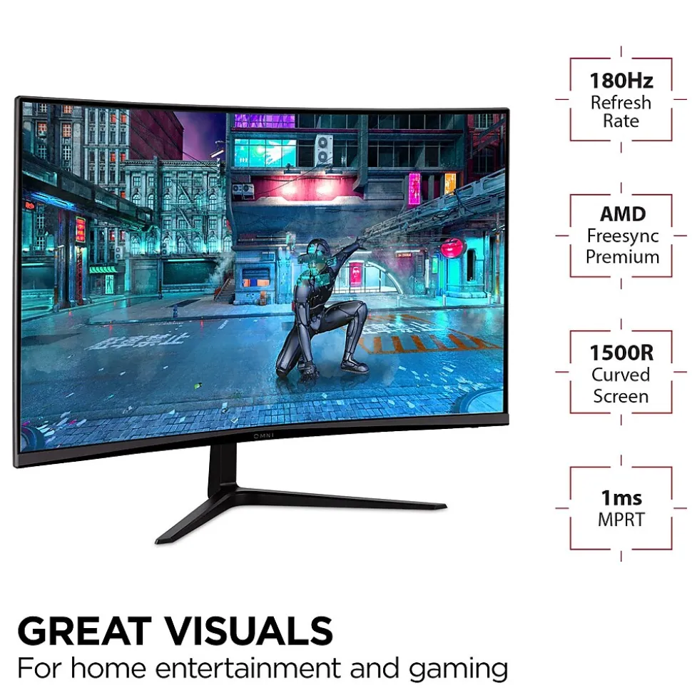 32" Curved 180Hz LCD Gaming Monitor, Black (VX3218-PC-MHD) | ViewSonic Online