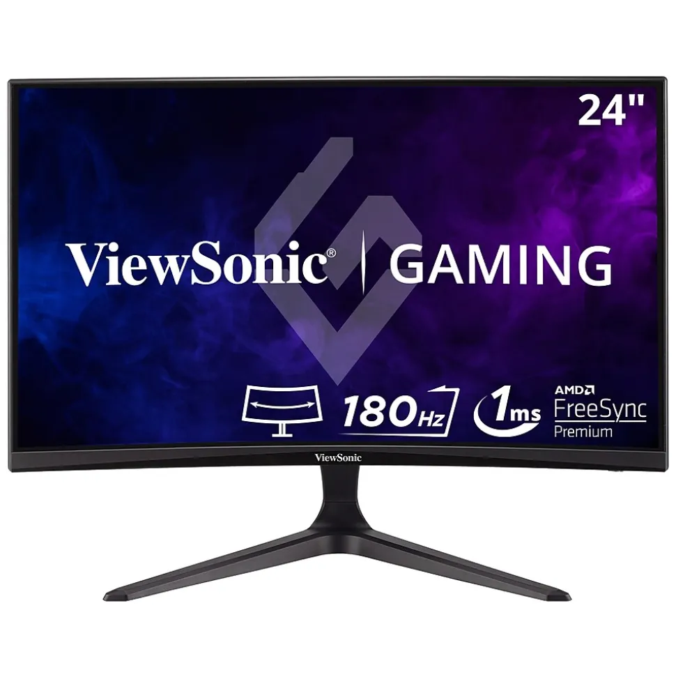 24" Curved 165Hz LED Gaming Monitor, Black (VX2418C) | ViewSonic Online