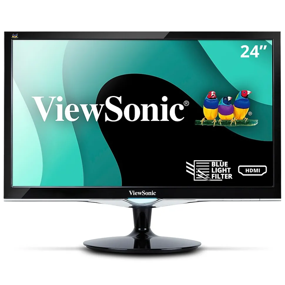 24" 60Hz LCD Monitor, Black (VX2452MH) | ViewSonic Clearance