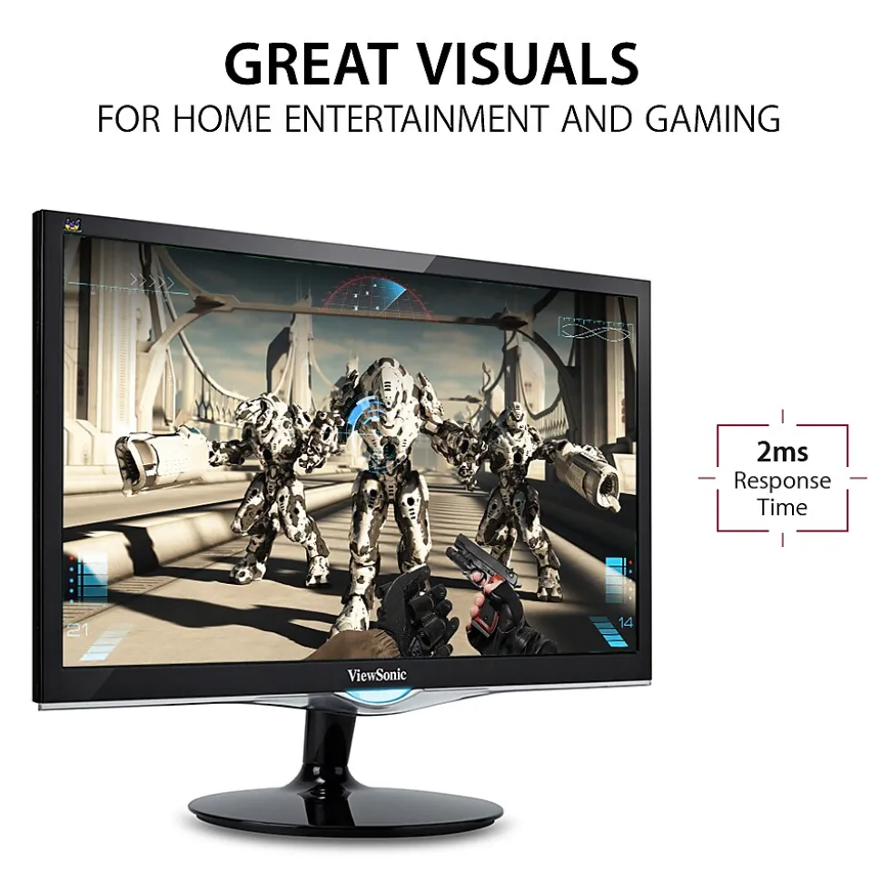 24" 60Hz LCD Monitor, Black (VX2452MH) | ViewSonic Clearance