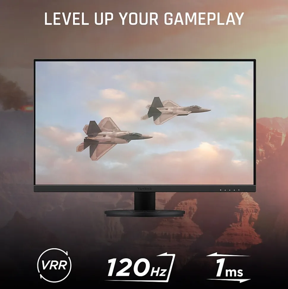 27" 120Hz LED Gaming Monitor, Black (VX2716A) | ViewSonic Shop