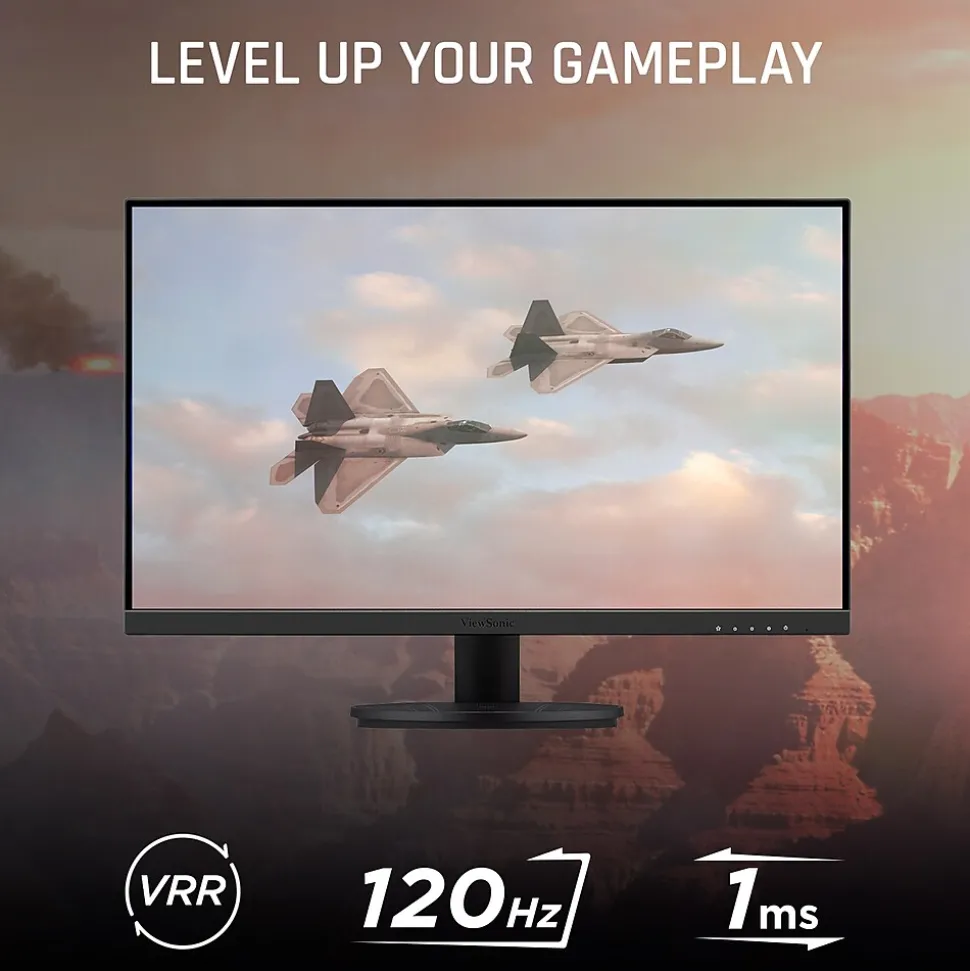 24" 120Hz LED Gaming Monitor, Black (VX2416A) | ViewSonic New