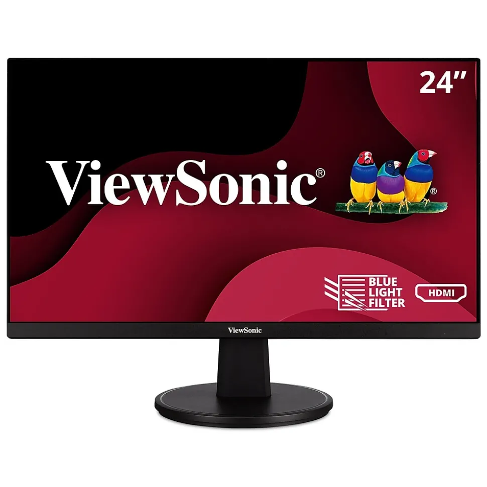 24" 100Hz LED Monitor, Black (VA2447-MH) | ViewSonic Hot