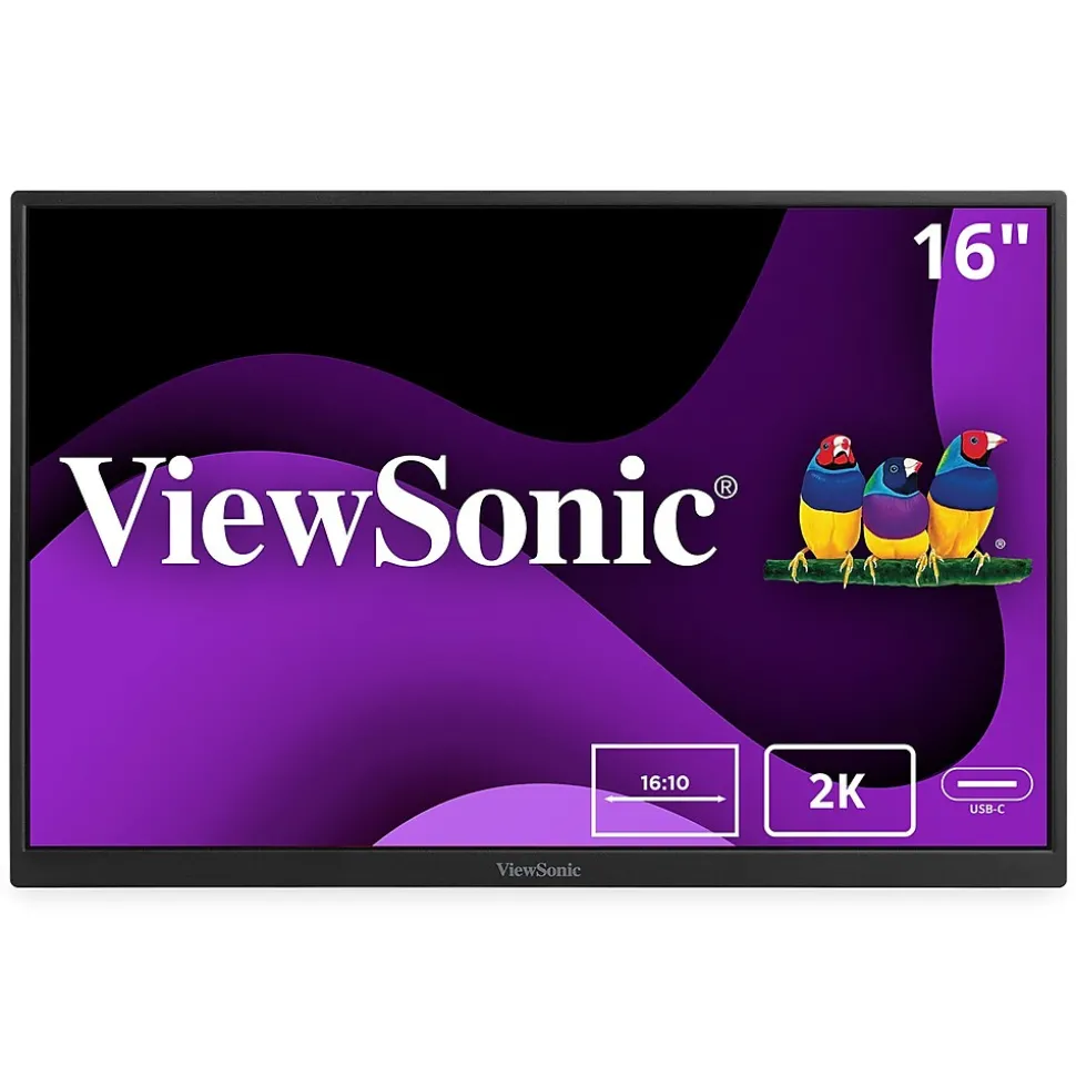 16" 60Hz LED Monitor, Black (VG1656-2K) | ViewSonic New