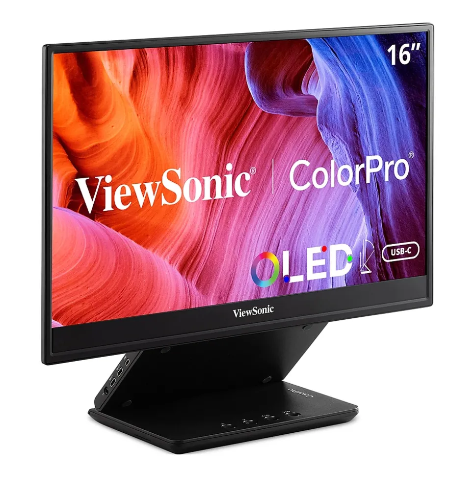 16" 60Hz LED Monitor, Black (VP16-OLED) | ViewSonic Shop