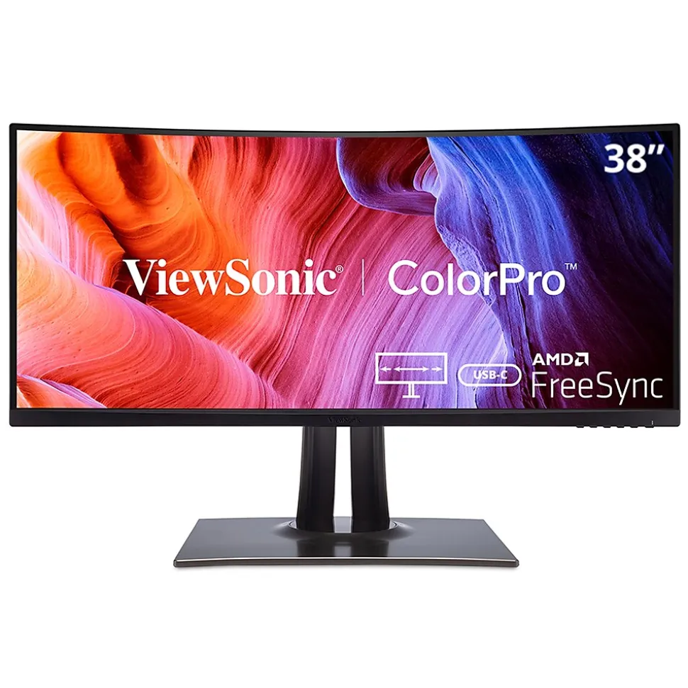 ColorPro 38" Curved 4K Ultra HD 60 Hz LED Monitor, Black (VP3881A) | ViewSonic Hot