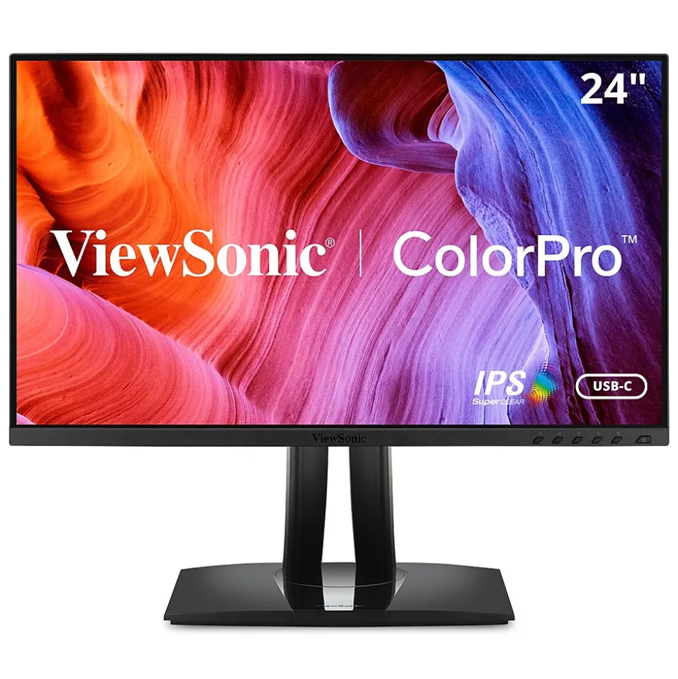 ColorPro 24" 60Hz LCD Monitor, Black (VP2456) | ViewSonic Online