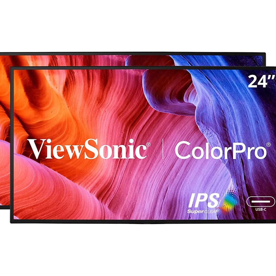 ColorPro 24" 60Hz LED Monitor, Black (VP2468A_H2) | ViewSonic Sale