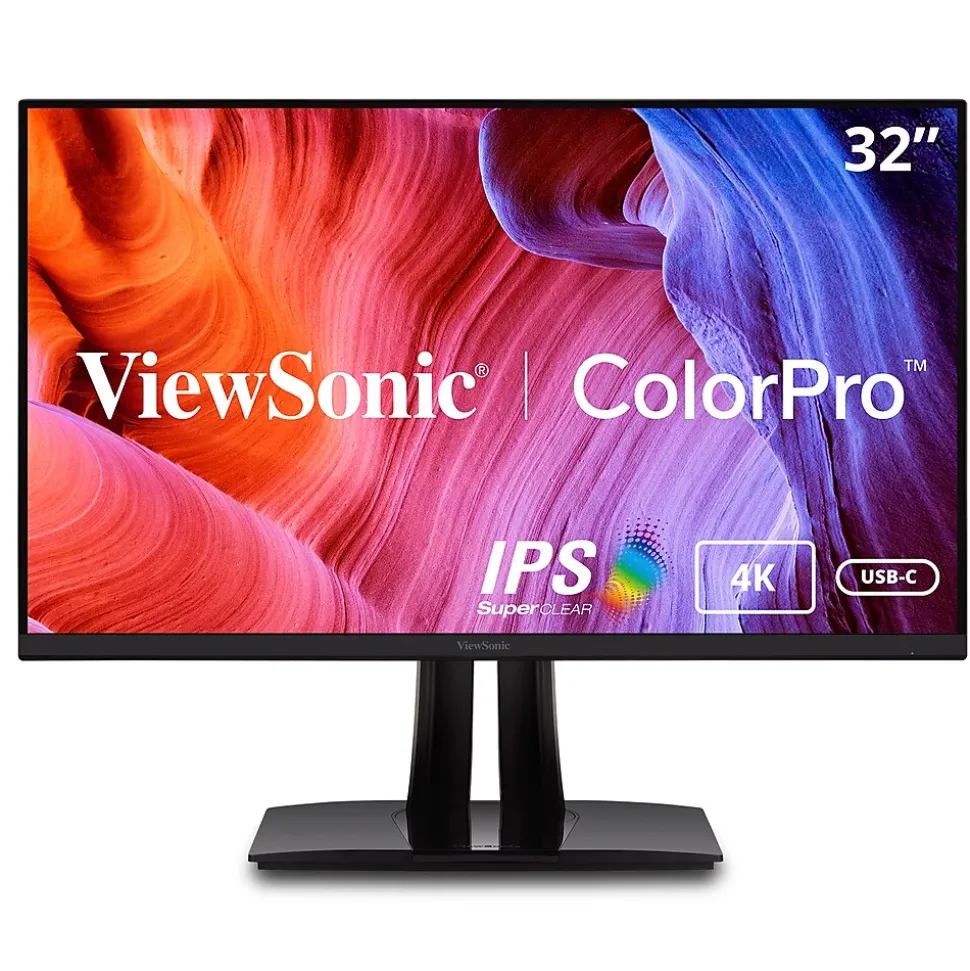 ColorPro 32" 4K Ultra HD 60 Hz LED Monitor, Black (VP3256-4K) | ViewSonic Cheap
