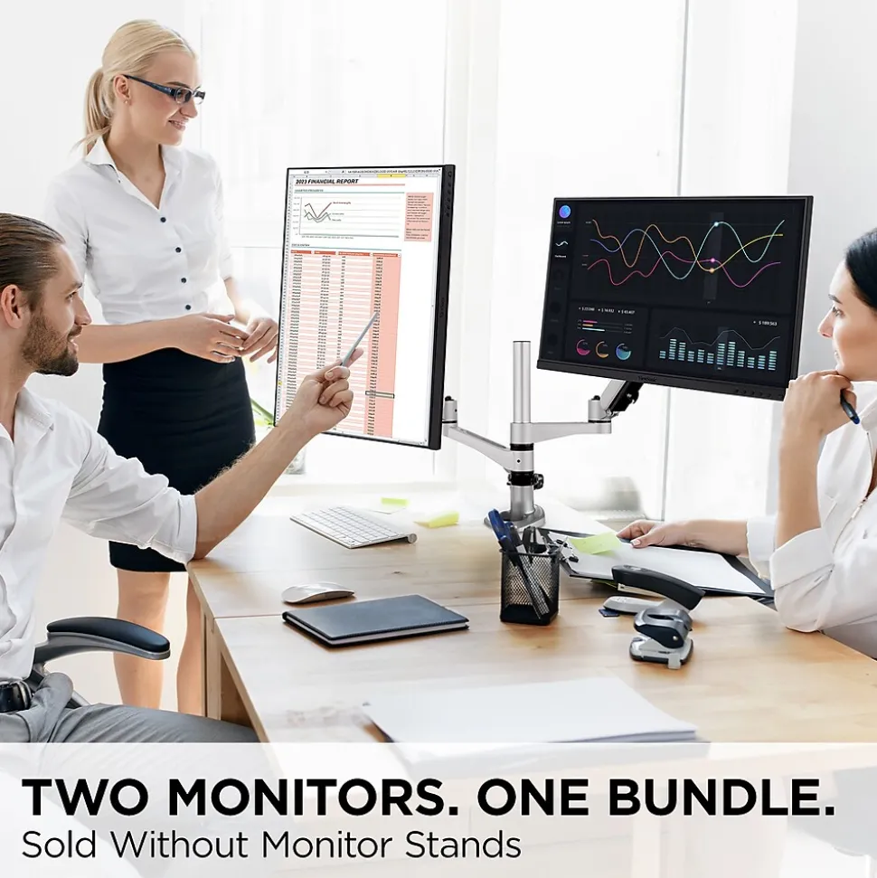 Dual Pack Head-Only 24" 60Hz LCD Monitor, Black (VG2448A-2_H2) | ViewSonic Best