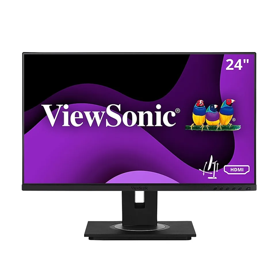 Ergonomic 24" 60 Hz LED Monitor, Black (VG2448A) | ViewSonic Store